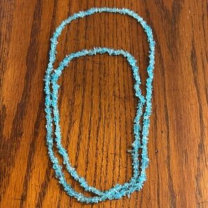 Elegant Blue Quartz Beaded Necklace